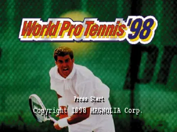 World Pro Tennis 98 (JP) screen shot title
